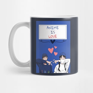 Anime is Love Text design Mug